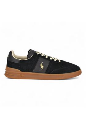 Sneaker uomo in camoscio colore nero. POLO RALPH LAURENT | 8099780-10001